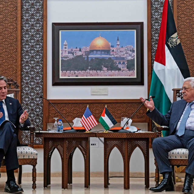 Antony Blinken i Mahmud Abas