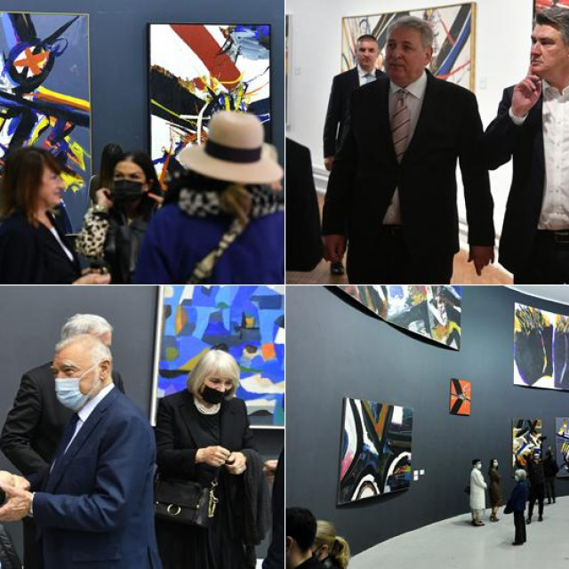 Branko Franceschi i Zoran Milanović (gore desno); Ivo Josipović i Stjepan Mesić (dolje lijevo)