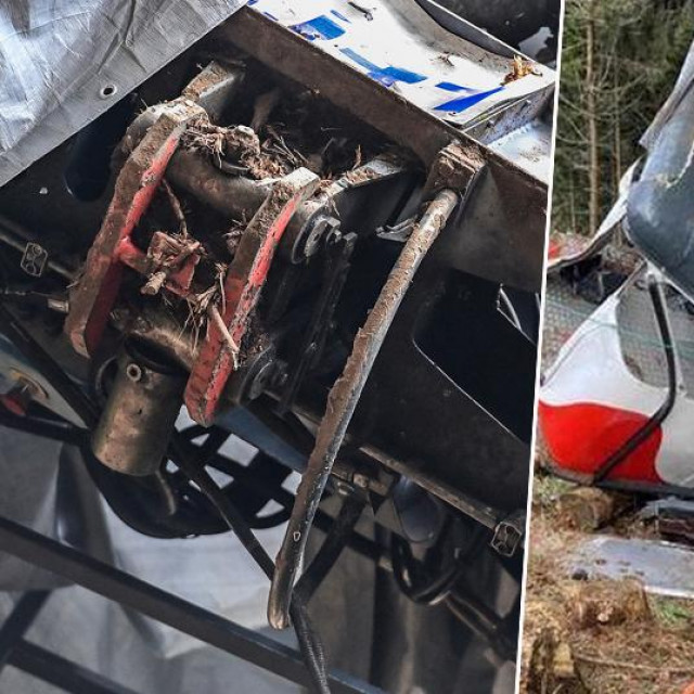 Prizor s mjesta nesreće i 'vilica' koja deaktivira sigurnosnu kočnicu
