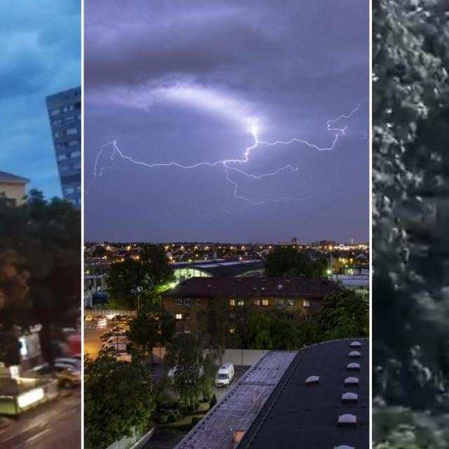 Jako nevrijeme pogodilo Zagreb