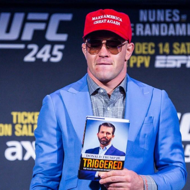 New York, NY, USA, 11/02/2019 - UFC 245 - Press Conference - Kamaru Usman and Colby Covington during a press conference for UFC 245 to be held on December 14, 2019 in Las Vegas. Photo: Jason Silva/AGIF (Photo by Jason Silva/AGIF/AGIF via AFP)