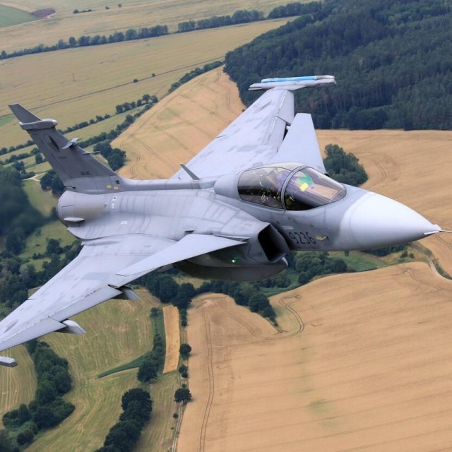 Ilustracija, Gripen zračnih snaga Češke