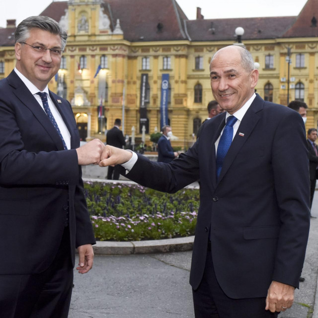Andrej Plenković i Janez Janša