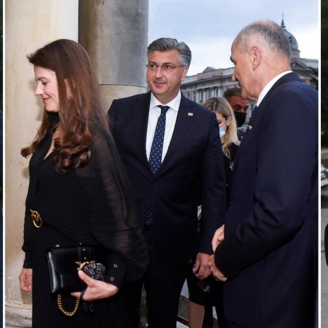 Josip Aladrović, Urška Bačovnik Janša, Andrej Plenković, Janez Janša i Nikolina Brnjac