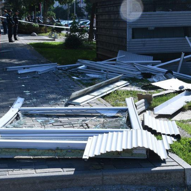 Tomislav Sučić (lijevo), šteta nastala nakon eksplozije