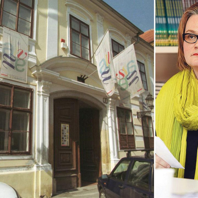 Hrvatski muzej naivne umjetnosti (lijevo), Gabrijela Krmpotić Kos (desno)