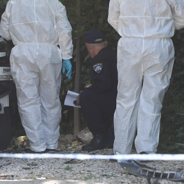 Policijski očevid u Osječkoj ulici