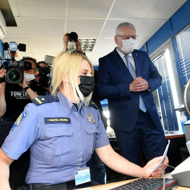 Prezentacija provedbe granične kontrole pomoću EU digitalne COVID potvrde na prostoru graničnog prijelaza Bregana
 