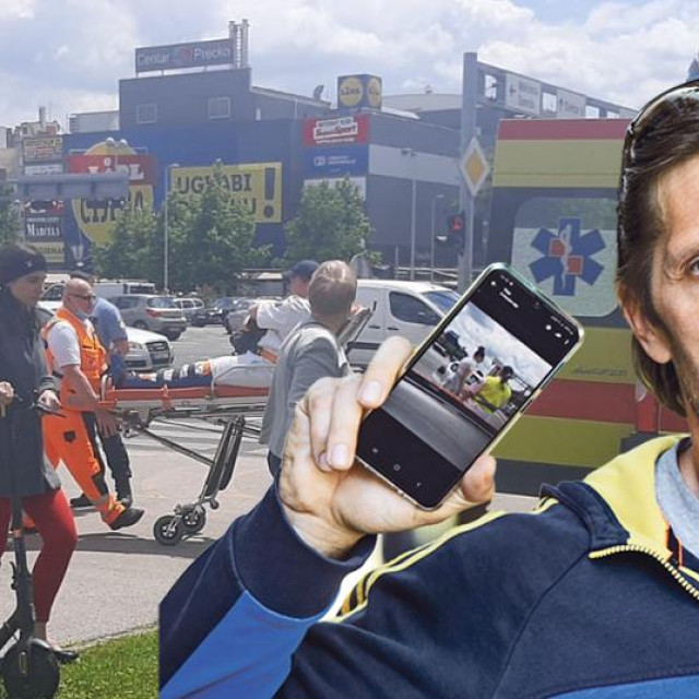 Prizor prometne nesreće i optuženi vozač Ivan Rebić