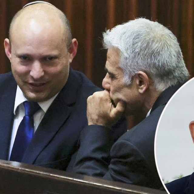 Naftali Bennett, Yair Lapid i Benjamin Netanyahu