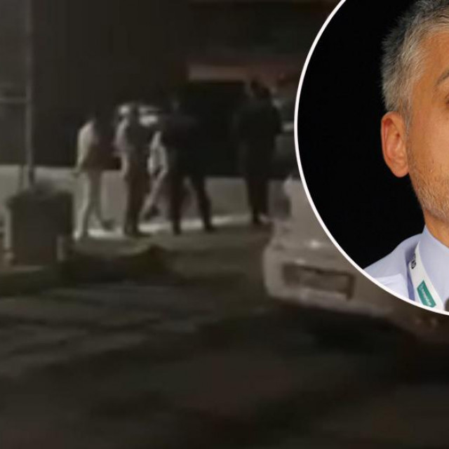 Prizor ispred kioska brze hrane u kojem je došlo do incidenta i Čedomir Jovanović