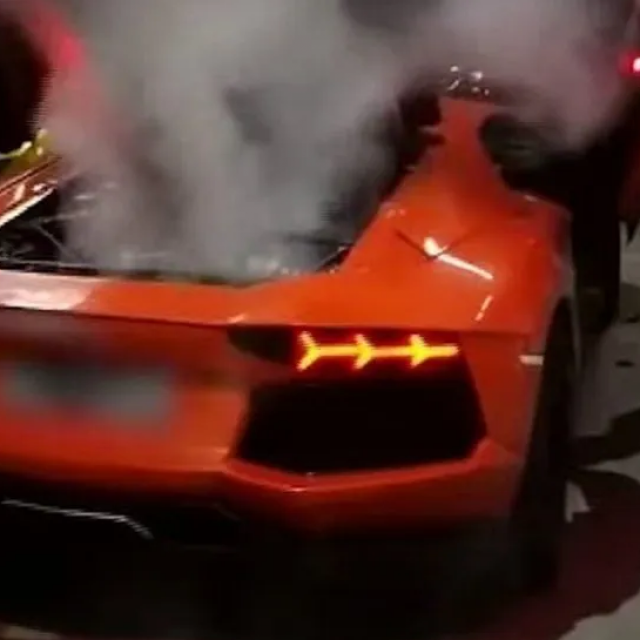 Lambo u plamenu