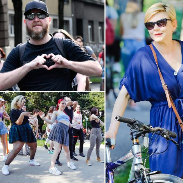 Prizori s Pride Ridea, desno Sandra Benčić