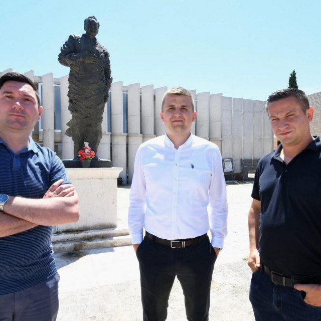 S lijeva na desno: Ivica Žilić, Ante Škara i Ivan Dražina
