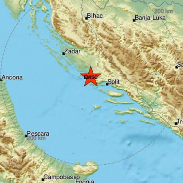 Potres kod Šibenika