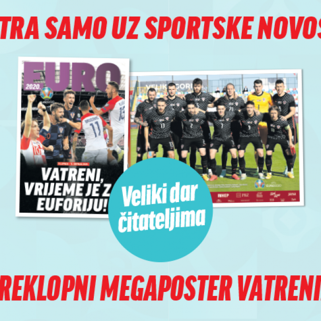 Megaposter Vatrenih uz Sportske novosti