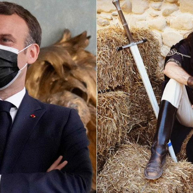 Emmanuel Macron i Damien Tarel