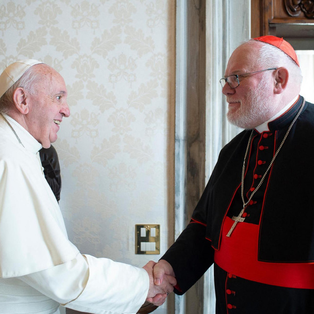 Papa Franjo i kardinal Reinhard Marx (arhivska fotografija)