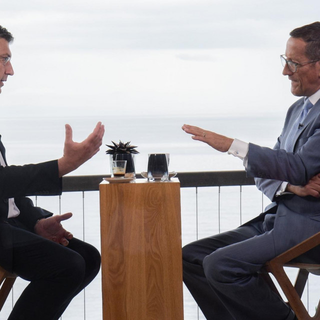 Richard Quest i Andrej Plenković