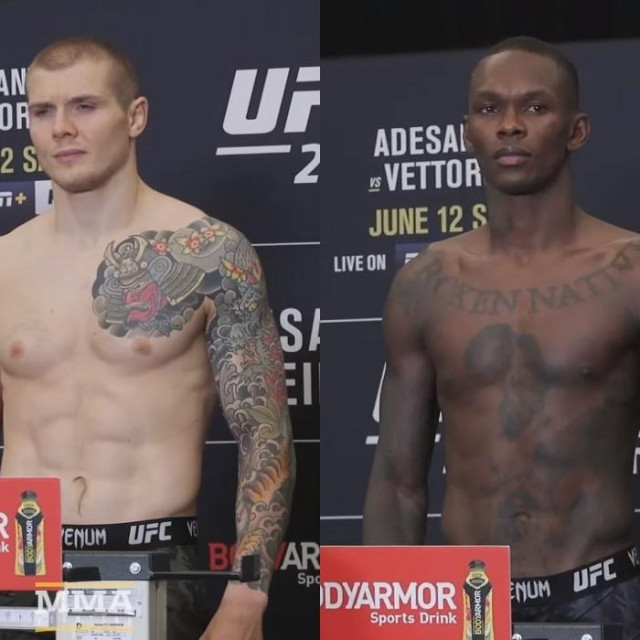 Marvin Vettori i Israel Adesanya