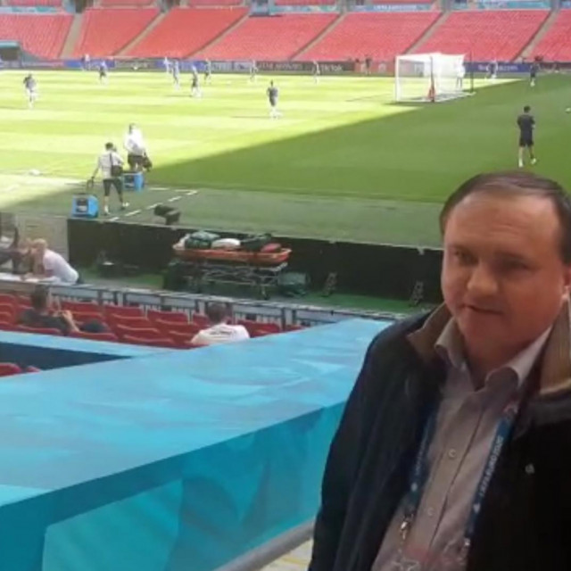 Trening Hrvatske na Wembleyu