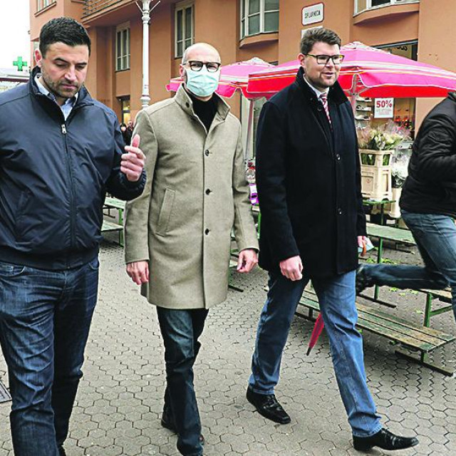 Davor Bernardić, Joško Klisović i Peđa Grbin