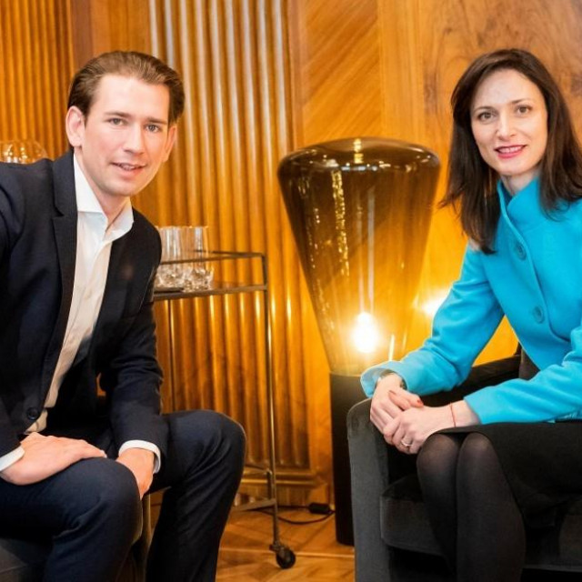Sebastian Kurz i Marija Gabriel