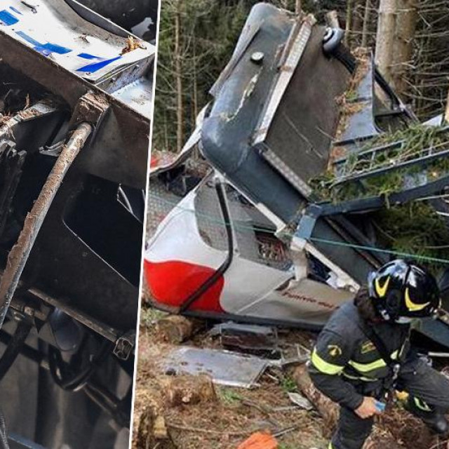 Prizor s mjesta nesreće i 'vilica' koja deaktivira sigurnosnu kočnicu