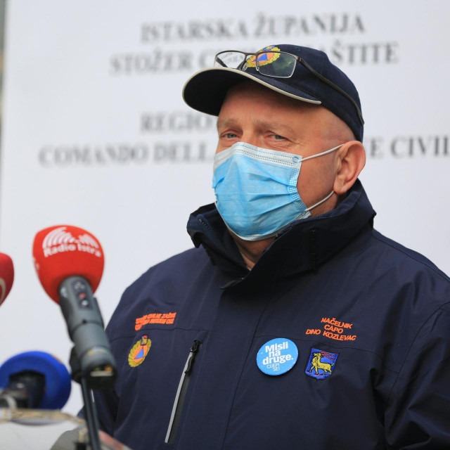 Načelnik istarsgko Stožera Dino Kozlevac