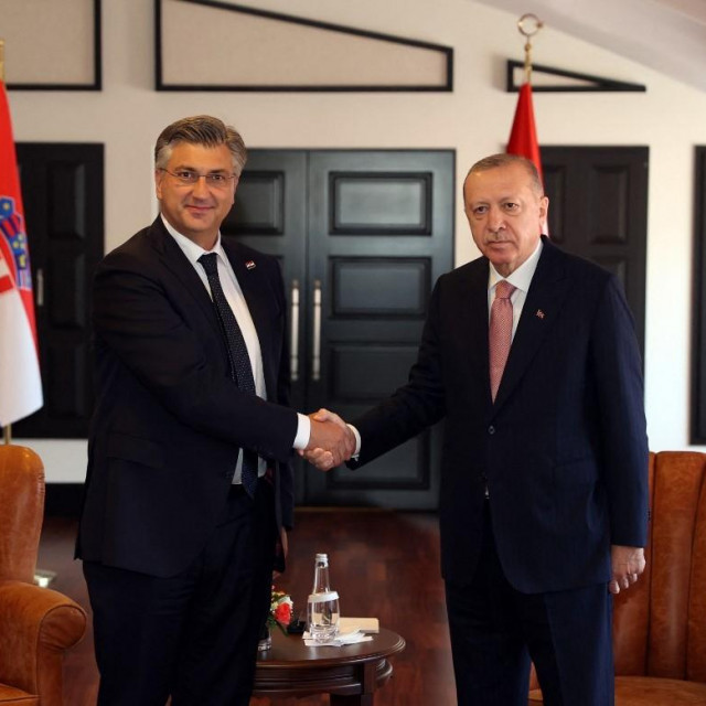 Andrej Plenković i Recep Tayyip Erdogan
