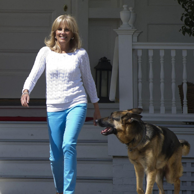Jill Biden i Champ