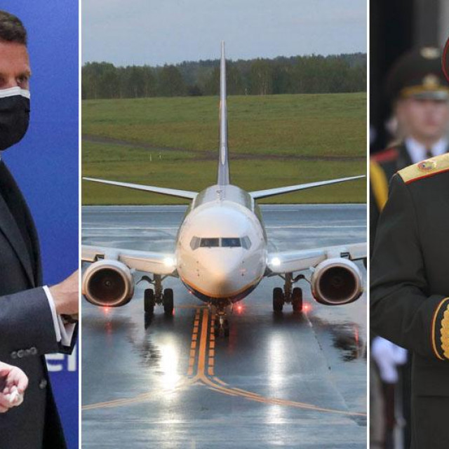 Angela Merkel, Emanuel Macron, avion Ryanaira i Aleksandar Lukašenko