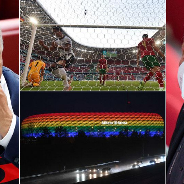 Allianz Arena neće svijetlitiu duginim bojama (na slici Viktor Orban i Dieter Reiter)