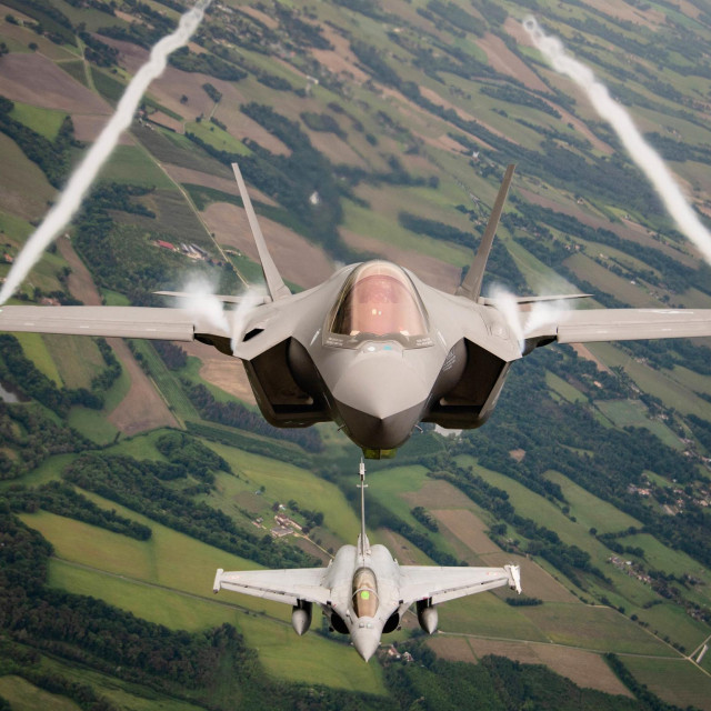 F35A i Dassault Rafale (dolje)