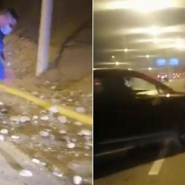 Odron kamenja na Costa Verde