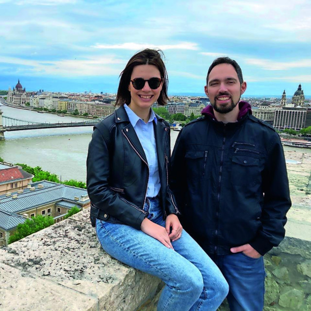 S Ivanom Pešutom na Ribarskoj tvrđavi s koje se vidi cijeli grad.