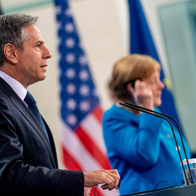 Antony Blinken i Angela Merkel
