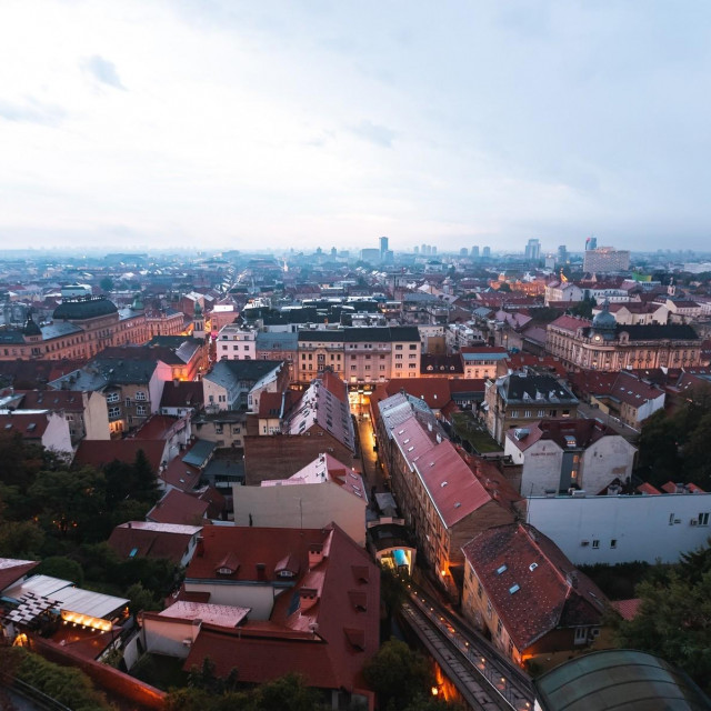 Pogled na centar Zagreba
