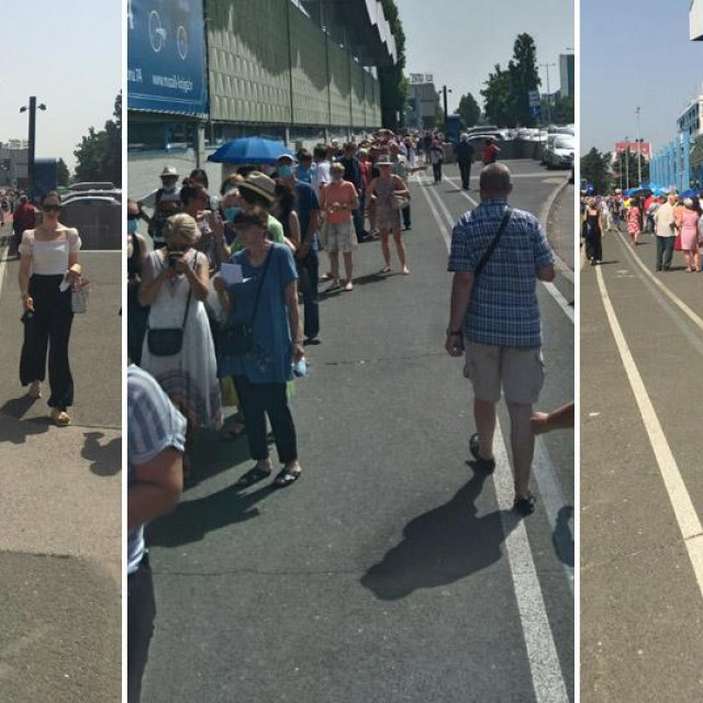 Red na cijepljenje na Velesajmu