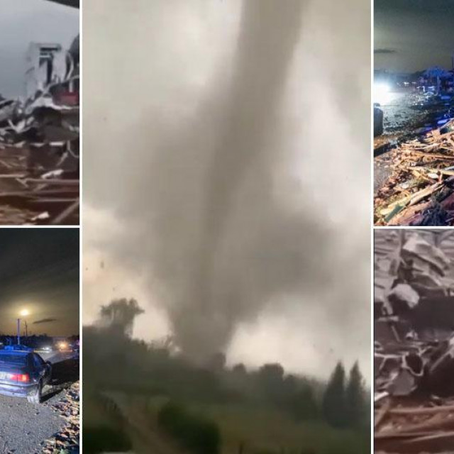Prizori s juga Češke koji je poharao tornado