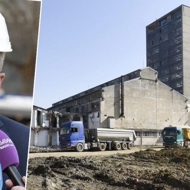 Milan Bandić i gradilište stambenog naselja Vrtovi svjetla