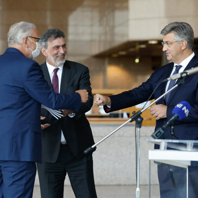 Davor Božinović, Radovan Fuchs i Andrej Plenković