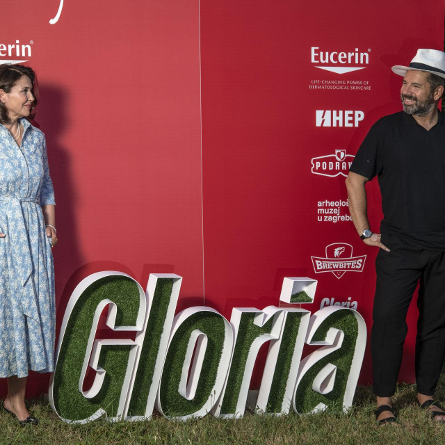 Ljetni vrt by Gloria, dvodnevno druženje u čast starom Zagrebu.
Na fotografiji: Sanja Vejnović i Ronald Braus