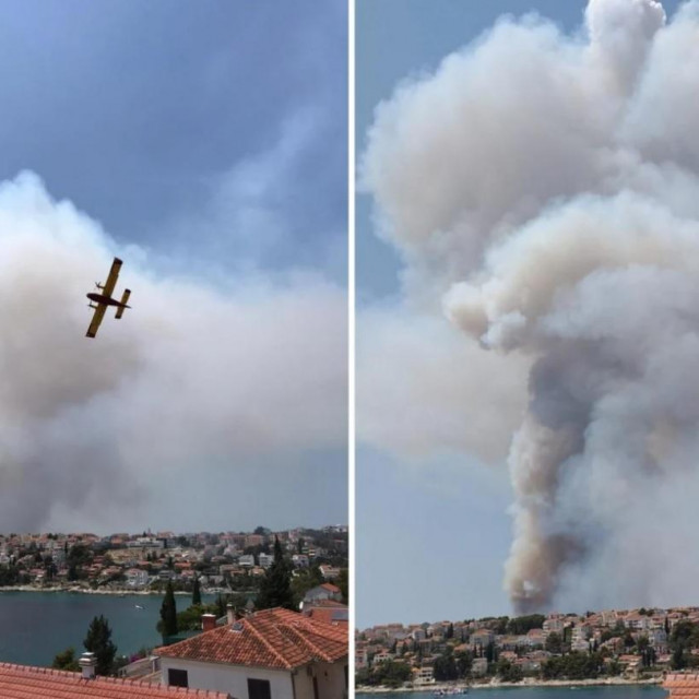 Požar na otoku Čiovu