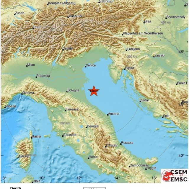 Potres u jadranskom podmorju