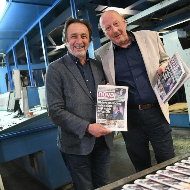 Veselin Simonović, direktor United Media Digitala i Stojan Drčelić, glavni urednik lista Nova
