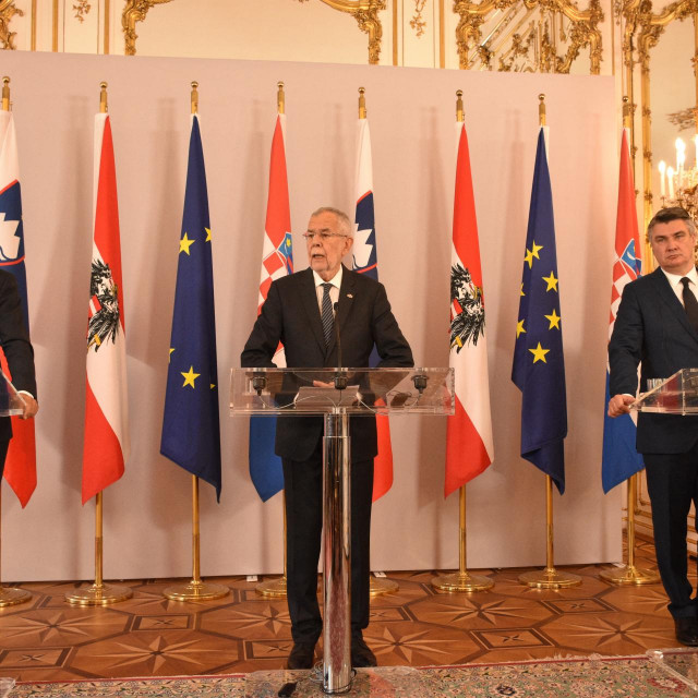 Borut Pahor, Alexander Van der Bellen i Zoran Milanović