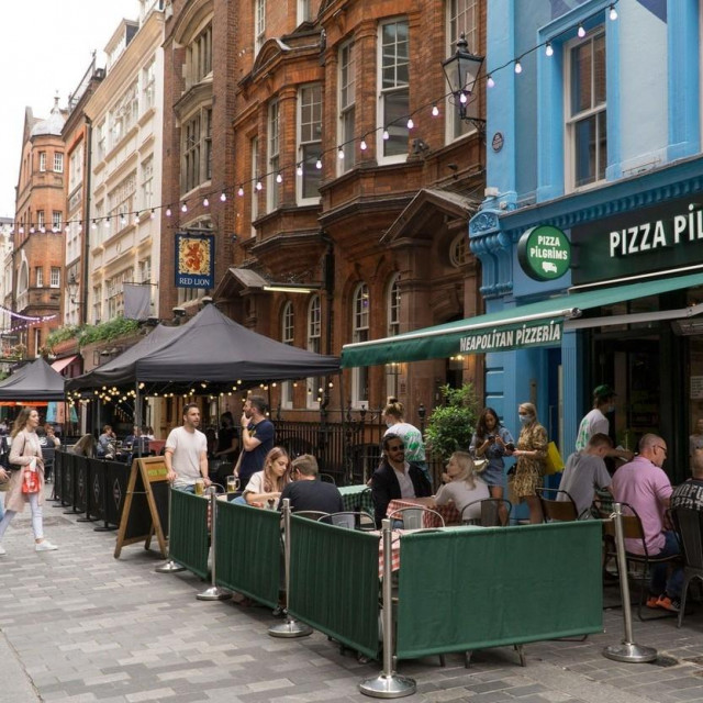 London, koronavirus, Ilustracija