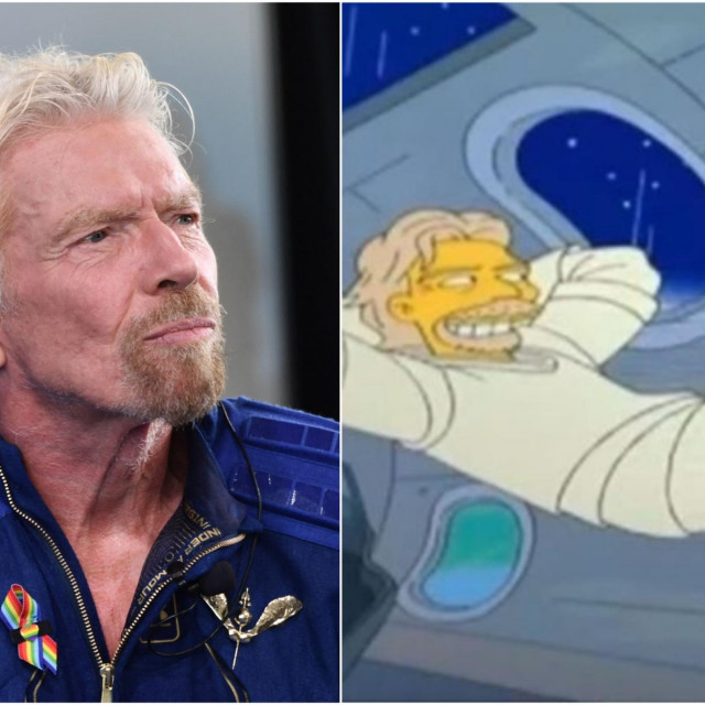 Richard Branson, uživo i u Simpsonima