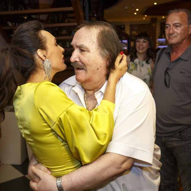 Mišo Kovac i kći Ivana fotografirani 2019.